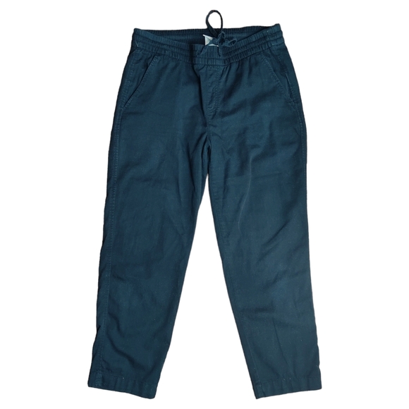 Gap Easy Pants Size Small Black Cotton Pull-On Drawstring Mid Rise Crop Elastic - Picture 9 of 9